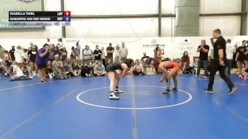 50 lbs Rr Rnd 7 - Isabella Thiel, Lady Warriors United - W vs Samantha Van Der Weken, Virginia Team Predator - W