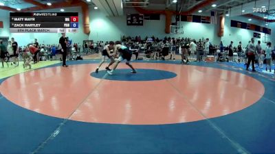 120 lbs 5th Place Match - Zack Hartley, Impact Wrestling Academy vs Matt Mayr, Impact Wrestling Academy
