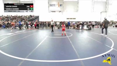 101 lbs Cons. Round 1 - Seneca Barber, Club Not Listed vs Ashtin Oakes, Salamanca Youth Wrestling Club