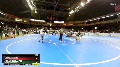 113 lbs Champ. Round 2 - Josiah Buchanan, Mountain View Marana vs Tanay Nimkar, Arizona College Prep