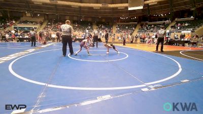 49-52 lbs Consi Of 4 - Kinsley Siau, Broken Arrow Wrestling Club vs Kyllie Gwinn, Buck Pride Wrestling