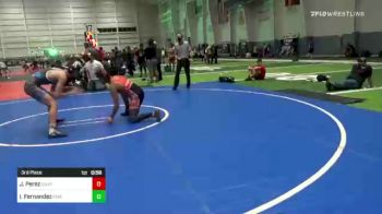 137 lbs 3rd Place - Jacob Perez, Unaffiliated vs Isaac Fernandez, PMA Wrestling