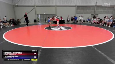 135 lbs Semis & 1st Wrestleback (8 Team) - Isabella Campbell, North Carolina vs Jasmine Wolfe, Missouri Red