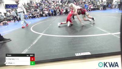 67 lbs Final - Cody Carney, Fort Gibson Youth Wrestling vs Easton Pick, Grove Takedown Club