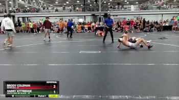120 lbs Semis (4 Team) - Harry Kittredge, South Side WC Black vs Brody Coleman, Bearcats