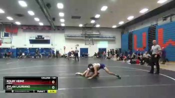 125 lbs Consolation 1st - Dylan Lauriano, Loras vs Kolby Heinz, Loras