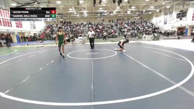 Boys 113 lbs Quarterfinal - Gabriel Dela Rosa, Monterey Boys vs Jacob Pham, Bellarmine Boys