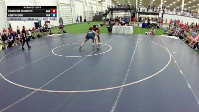 145 lbs Kamahni Jackson, Missouri Blue vs Aeryn Cox, California Red