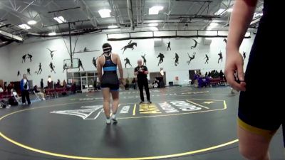 207 lbs Round 3 (16 Team) - Eliana Bommarito, King University vs Rylee Ferranti, McKendree University