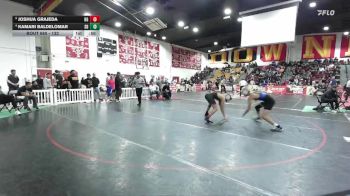 132 lbs Cons. Semi - Joshua Grajeda, Bell Gardens vs Kamari Baldelomar, San Dimas