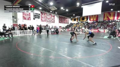 132 lbs Cons. Semi - Joshua Grajeda, Bell Gardens vs Kamari Baldelomar, San Dimas