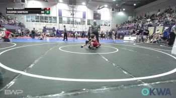 60 lbs Semifinal - Axel Gregory, Tulsa Blue T Panthers vs Cooper Simpson, Salina Wrestling Club
