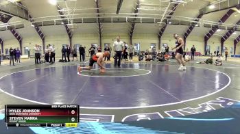 285 lbs 3rd Place Match - Steven Marra, Mount Union vs Myles Johnson, Ohio Northern Univerity