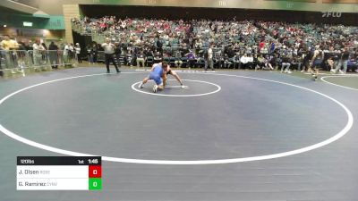 120 lbs Round Of 32 - Jack Olsen, Roseburg vs Gabriel Ramirez, Canyon View