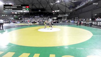 Boys 1A 157 lbs Champ. Round 1 - Joseph Roberts, Granite Falls vs Jair Valle, Vashon Island