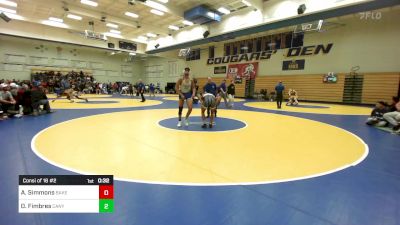 155 lbs Consi Of 16 #2 - Austin Simmons, Bakersfield vs Dominik Fimbres, Canyon View (AZ)