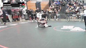 126 lbs Quarterfinal - John Faxon, Whittier vs Ethan Kadish, Newton South