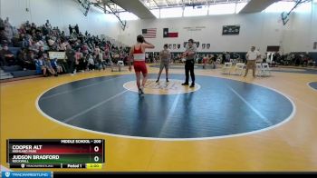 200 lbs Semifinal - Cooper Alt, Highland Park vs Judson Bradford, Rockwall