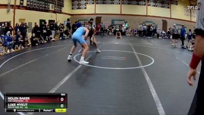 160 lbs Round 5 (10 Team) - Nolen Baker, The Compound vs LUKE MYKUT, South Side WC