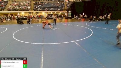 7th - 8th grade - 78 Champ. Round 1 - Kendrick Phetxoumphone, Team Valley Wrestling Club vs Clint Anderson, Moyer Elite Wrestling