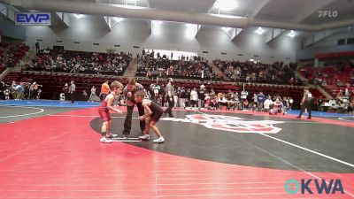 49 lbs Round Of 16 - Desmond Smith, Jenks Trojan Wrestling Club vs Easton Meeker, Collinsville Cardinal Youth Wrestling