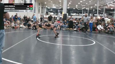 88 lbs Semifinal - Luca Padilla, Diamond State Inferno - EL vs Hunter Carl, Team Stay Ready - EL