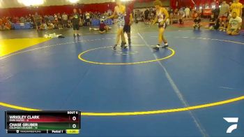 132 lbs Round 3 (4 Team) - Wrigley Clark, Park Rapids vs Chase Gruber, Coleman Cougars