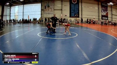 75 lbs Rd#11- 2:00pm Saturday - Freyda Nelson, Iowa Ladies vs Alexa Hegg, Maryland Gold