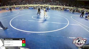98 lbs Quarterfinal - Aiden Jalajel, Team Tulsa Wrestling Club vs Noah Knight, Chickasha Youth Wrestling
