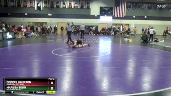 100 lbs 5th Place Match - Cooper Hamilton, Iowa City, City High vs Marissa Besin, Pleasant Valley