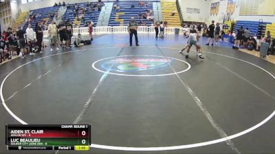 113 lbs Champ Round 1 (16 Team) - Aiden St. Clair, Avalon WV vs Luc Beaulieu, Soldier City Lions Den