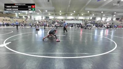 135 lbs Champ. Round 1 - Trent Cordle, Seymour Youth Wrestling Club vs Andre Hogan, Dawgs Wrestling Club