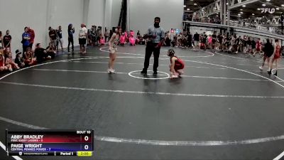 64 lbs Round 3 (8 Team) - Abby Bradley, FIWC Sassy Lassies vs Paige Wright, Central Pennies Power