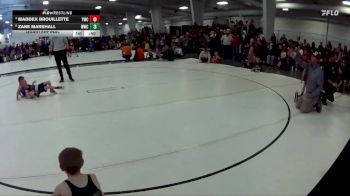 23 lbs Quarterfinal - Maddex Brouillette, York Wrestling Club vs Zane Marshall, Wahoo Wrestling Club