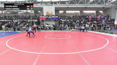 138 lbs Consi Of 16 #2 - Hayden Minns, North Haven vs Isaiah Campbell, Rockville