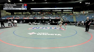 117 lbs Quarterfinal - Joely Slyter, University Of Providence vs Salyna Shotwell, Life