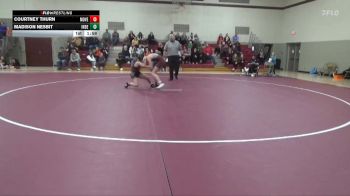 115-122 lbs 1st Place Match - Courtney Thurn, Mount Vernon Girls vs Madison Nesbit, Independence Girls