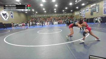 130 lbs Cons. Round 5 - Asia`h Scheidt, Nipomo vs Mila Melgoza, Liberty