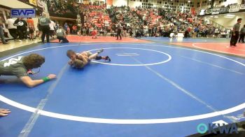 46 lbs Round Of 16 - Eli Dicus, Fort Gibson Youth Wrestling vs Quade Morrison, Tiger Trained Wrestling