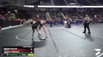 127 lbs Champ. Round 1 - Kensley Medrano, Emporia vs Gentry Mallon, Augusta