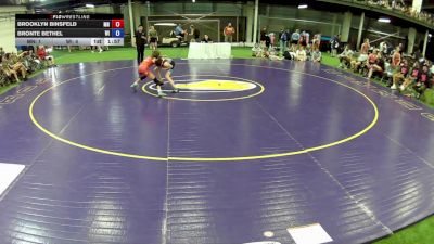 85 lbs Brooklyn Binsfeld, Minnesota vs Bronte Bethel, Wisconsin