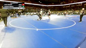 190 Class 3 lbs Semifinal - Alex Bogart, McDonald County vs Carter Temple, Kearney
