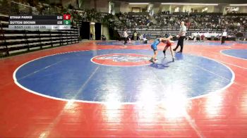 100 lbs Consi Of 8 #1 - Ethan Parks, Glasgow Wrestling Academy vs Sutton Brown, Level Up Wrestling Center
