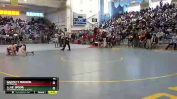 152 lbs Cons. Semi - Luke Spoor, Delaware Military Academy vs Garrett Hudson, Smyrna H S