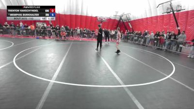 113 lbs Champ. Round 1 - Trenton VanSchyndel, Kaukauna Wrestling Club vs Memphis Burkhalter, Sarbacker Wrestling Academy