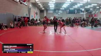112 lbs Round 2 - Kinzie Williams, Team Sublime vs Tommy Stone, All In Wrestling Academy