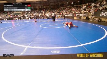 67 lbs Consi Of 16 #1 - Nico Serna, Juggernaut Wrestling Club vs Isaiah Rodriguez, All American Wrestling