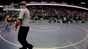 2A 285 lbs Cons. Round 2 - Terrel Williams, Forest Hills vs Hagen Barker, John M. Morehead High School