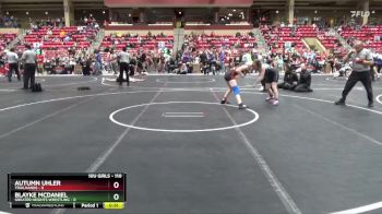 110 lbs Semifinal - Blayke McDaniel, Greater Heights Wrestling vs Autumn Uhler, Trailhands