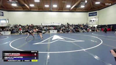 160 lbs Champ. Round 1 - Mikayla Lancaster, Menlo College vs Trinity Bouchal, Arizona State University